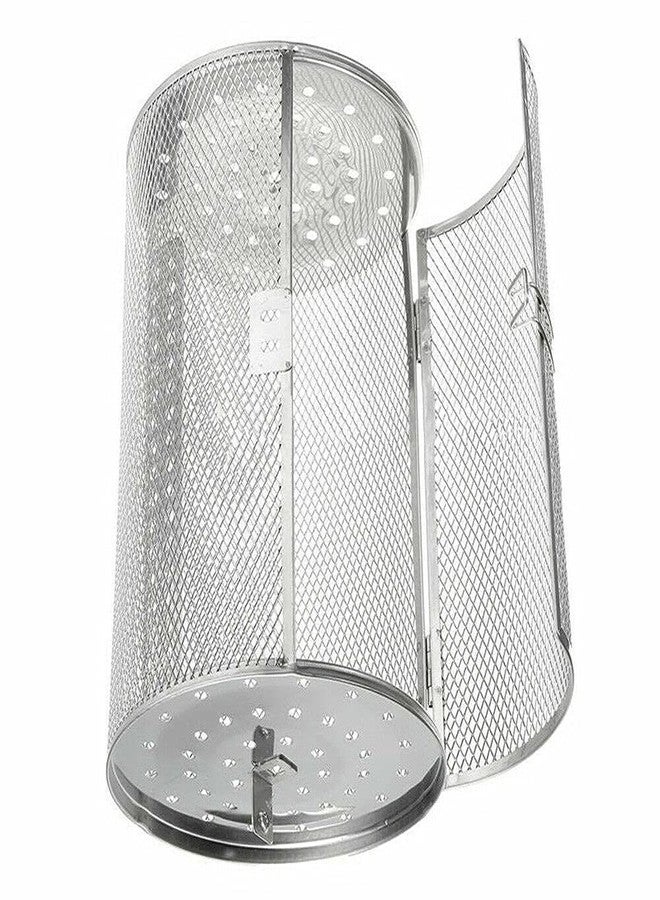 LinaLife 12x23cm Stainless Steel Rotisserie Grill Roaster Drum Dried Baking Coffee Bean Nut Oven Basket BBQ Grill Cage Kit - Image 4